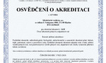 Osvědčení o akreditaci