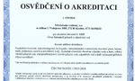 Osvědčení o akreditaci