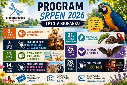 Biopark PROGRAM srpen na šířku